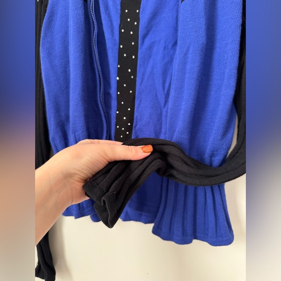 Jamie Sadock Black Blue Jacket and Shirt Set Size P - Picture 6 of 7